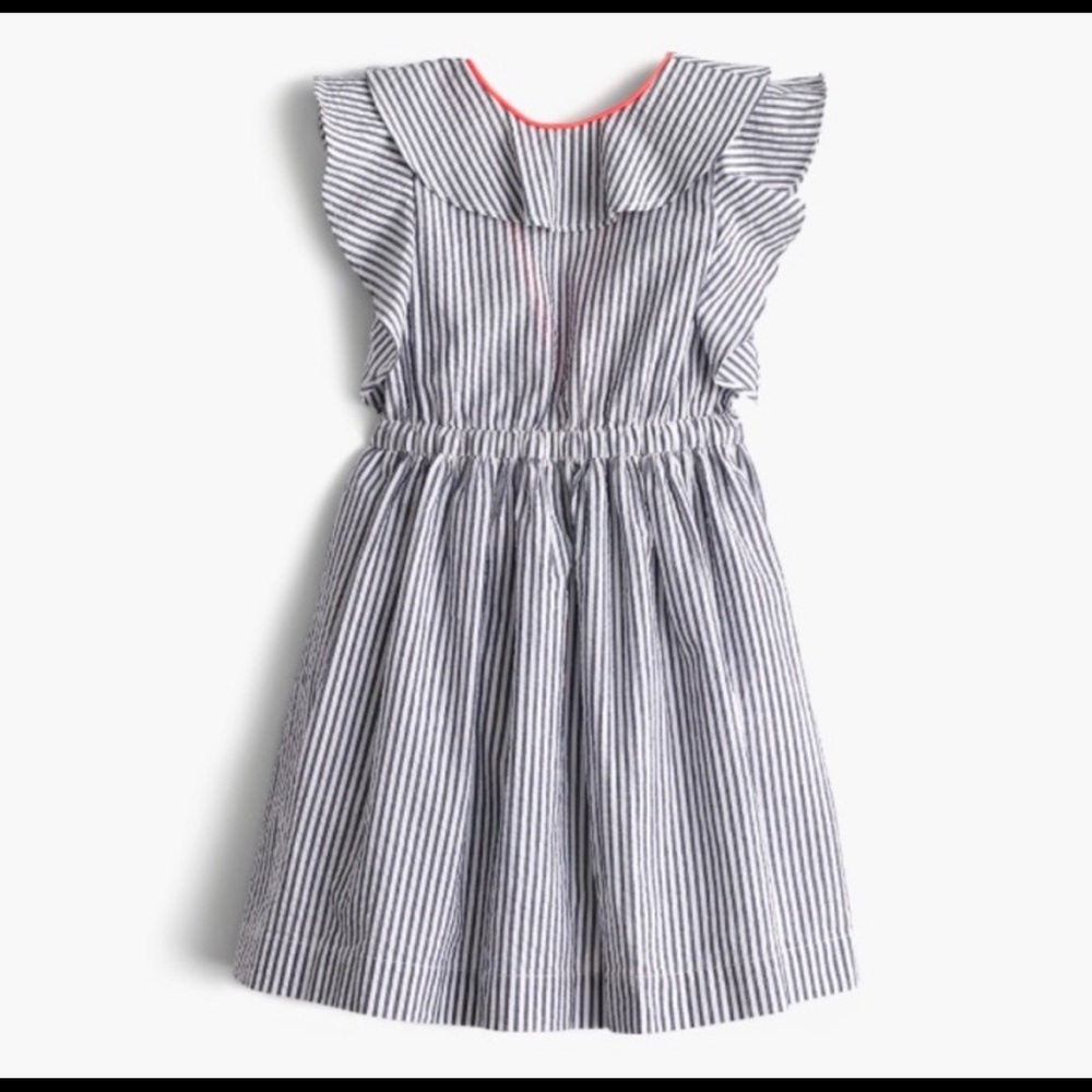 Crew Cuts seersucker v-back dress. Like new!